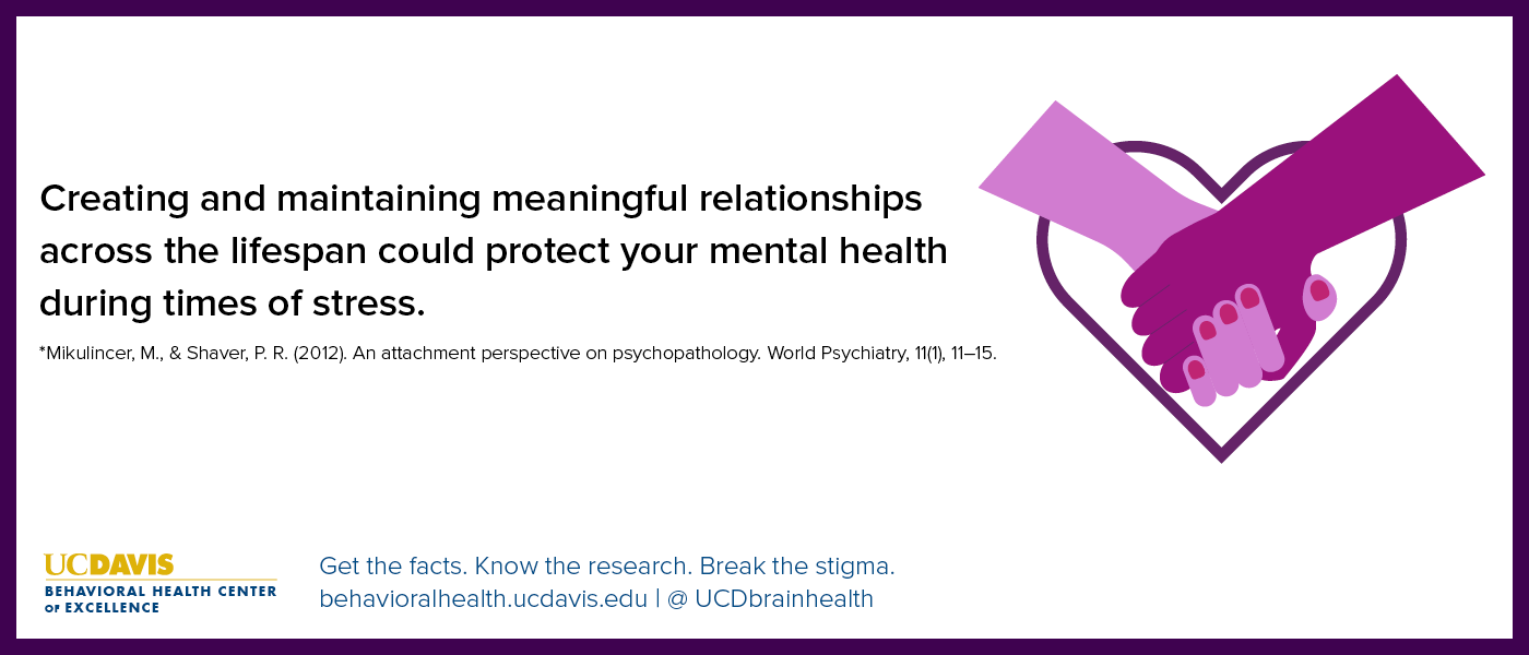 creating and maintaining relationships protects mental well-being